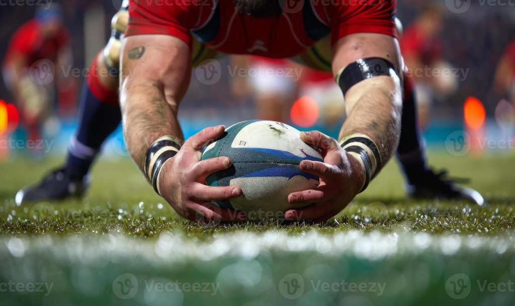 Essai décisif au sol rugby